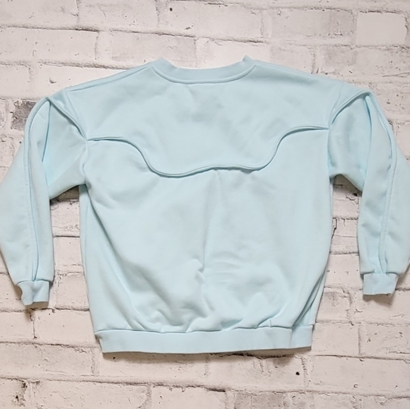 BBXBRAND Luxury Powder Blue Crewneck Sweatshirt - Picture 7 of 9